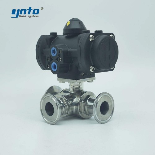 pneumatic-316l-three-way-ball-valve