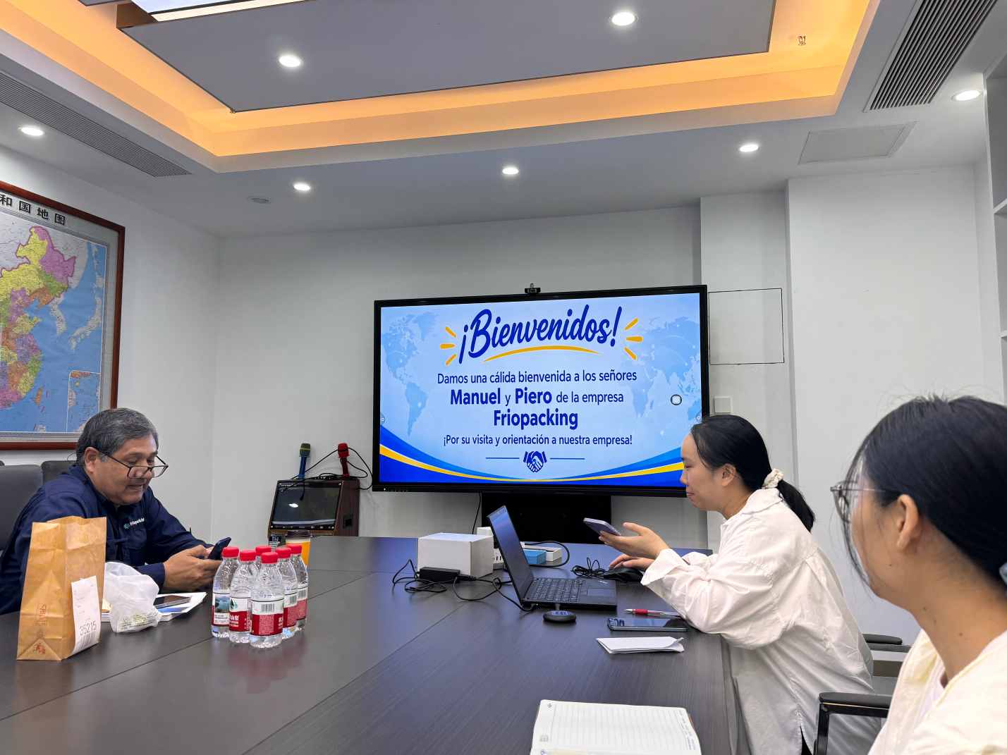 South American Cold Chain Customer Visits Yuantong to Discuss PVC Three-Way Ball Valves