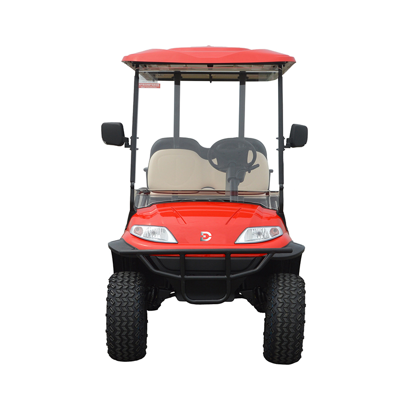 LT Lifted Electric Golf Cart 2+2 Seater Dechuang 4 Passenger Lithium Battery Off Road Golf Cart Hunting Golf Buggy LT-A627.2+2G