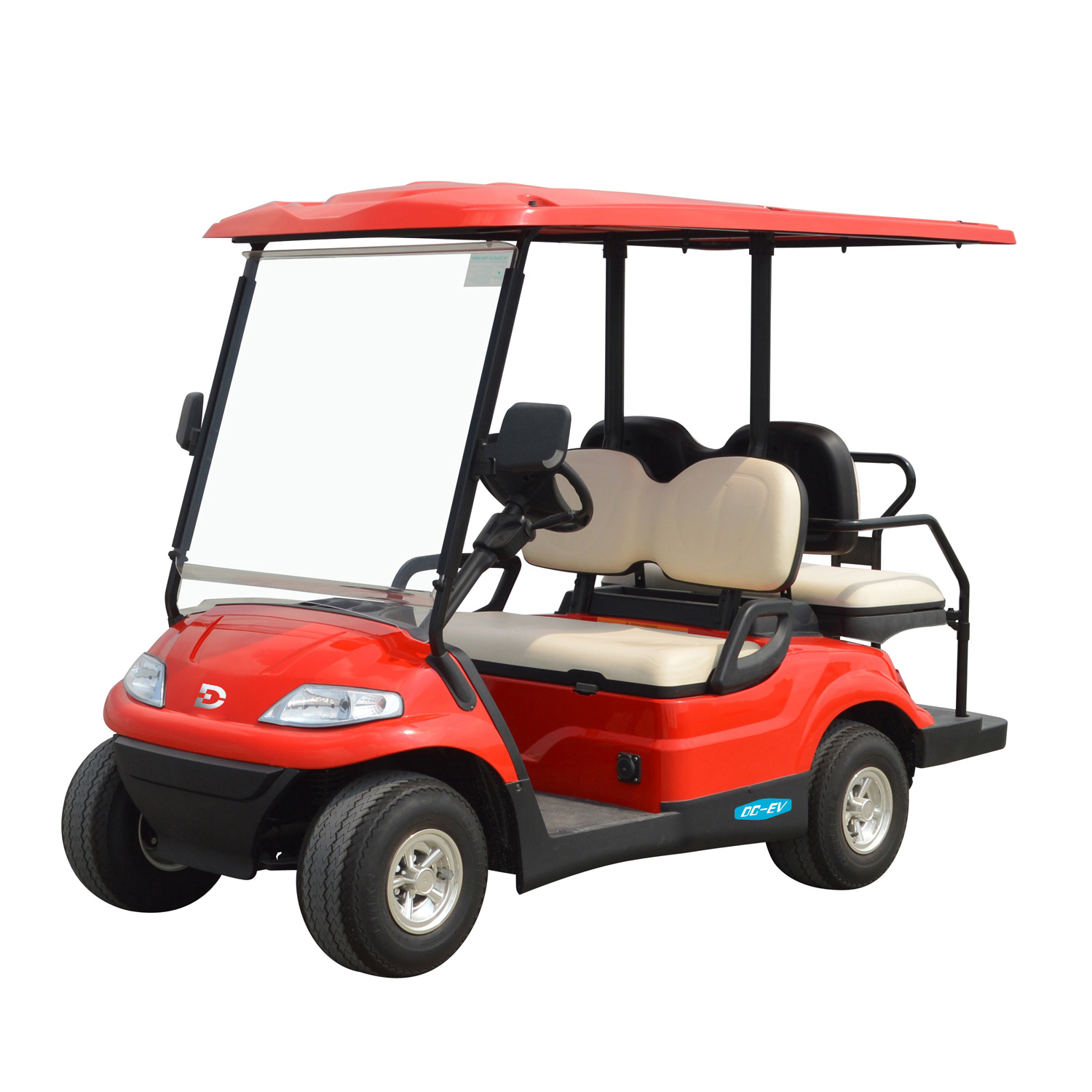 LT 2+2 Seater Golf Cart DECHUANG Golf Buggy 48v4KW Motor Lithium Electric Golf Cart for Part Comfortable 4 Passenger LT-A627.2+2