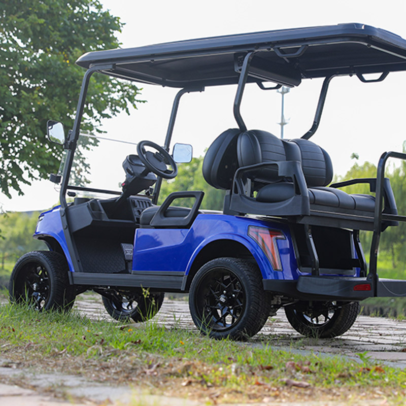 E918-2 + 2 Motor CA 4KW JH-48M380 AC 350A Alta Qualidade Off-road Club 48V 4 6 Lugares Buggy Preço Barato Carrinho de caça de golfe elétrico