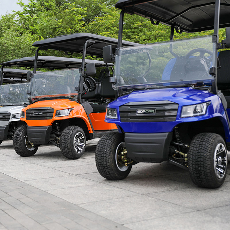 E918-2 + 2 Motor CA 4KW JH-48M380 AC 350A Alta Qualidade Off-road Club 48V 4 6 Lugares Buggy Preço Barato Carrinho de caça de golfe elétrico