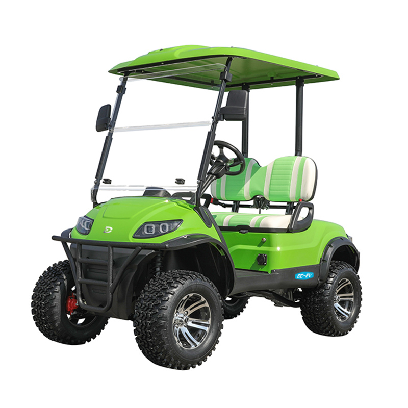 Lifted LT 2 Seater Golf Cart DECHUANG Off Road Golf Buggy Battery Operated Hunting Golf Vehicle 2 Passenger and Parts LT-A617.2G