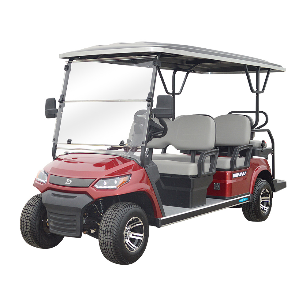 Electric 48v LT Lithium 4+2 Seater Golf Cart DECHUANG Golf Buggy 6 Passenger Golf Vehicle and Parts with CE DOT Eec LT-A827.4+2