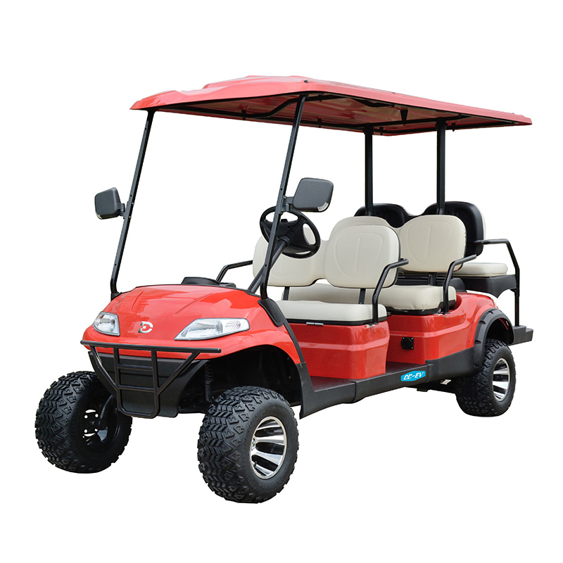 Hot Selling LT Lifted Electric 4+2 Seater Golf Cart Dechuang Off Road Golf Buggy Vehicle and Parts with CE DOT GCC LT-A627.4+2G