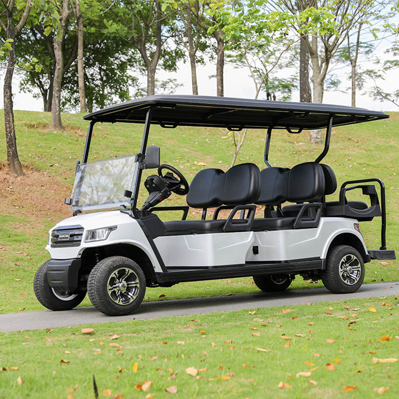 E918-4 + 2 Carrinho de Caça Venda Quente Barato 6 Passageiros Sightseeing Carrinho de Golfe Elétrico 4 + 2 Lugares