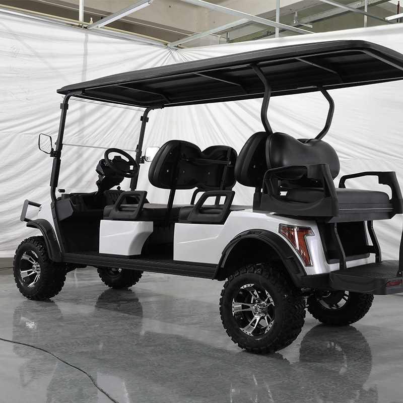E918-4 + 2.G Carro de golf de 6 pasajeros Carro de caza de golf con batería de litio 2 3 4 6 8 plazas Carro de golf Buggy eléctrico rápido