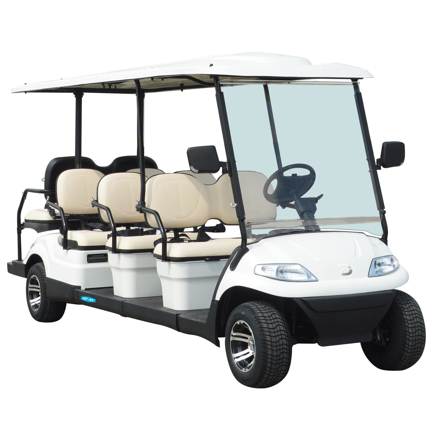 LT 8 Passenger Golf Cart wtih 48V Lithium Battery Dechuang 6+2 8 Seater Electric Sightseeing Bus Golf Buggy and Part LT-A627.6+2