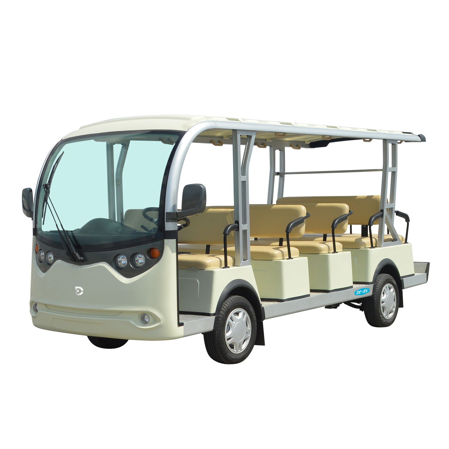 LT 14 Passenger Tourist Sightseeing Bus DECHUANG Electric Tourist Car 14 Seater High Configuration 72V7.5KW System LT-GDS14.C