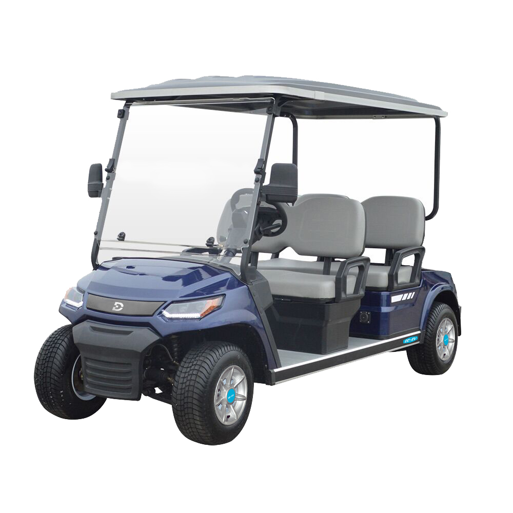 LT Electric Lithium 4 2+2 Passenger Golf Cart DECHUANG 48v 4KW AC Motor Golf Buggy 4 Seater Golf Vehicle and Parts LT-A827.4