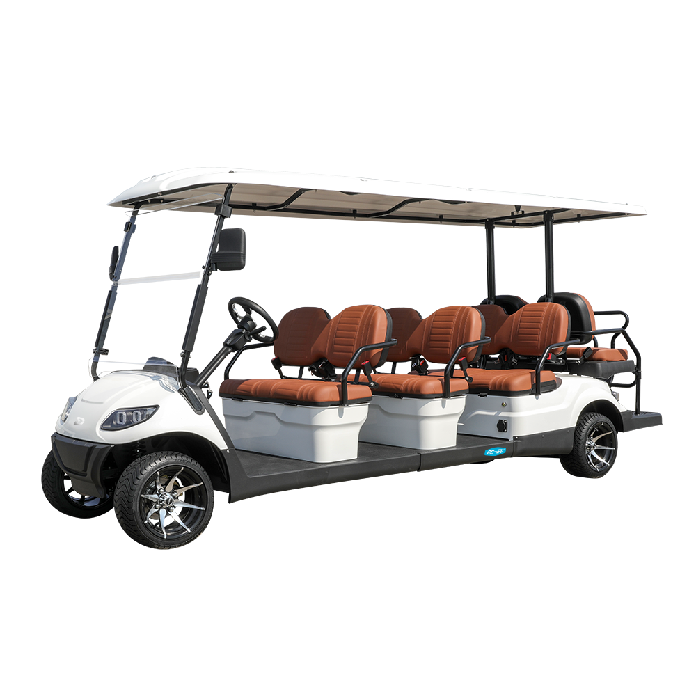 LT Electric 48v Lithium 6 Seater Golf Cart Dechuang Front Disc+Rear Dsic Golf Buggy SightseeingBus Vehicle and Parts LT-A617.6+2