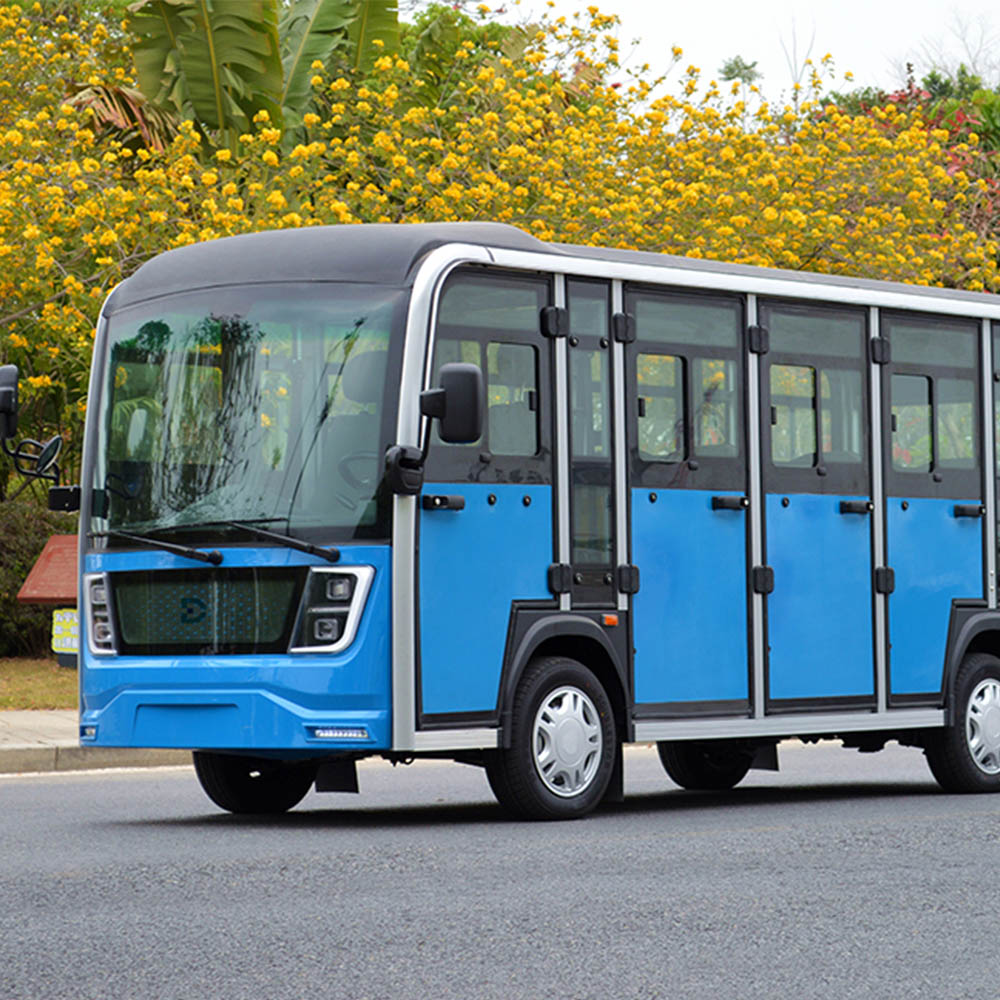 LT Tourist Sightseeing Bus 14Passenger DECHUANG Electric Tourist Car 14Seater with High Configuration 72V7.5KW System LT-GDS14.F