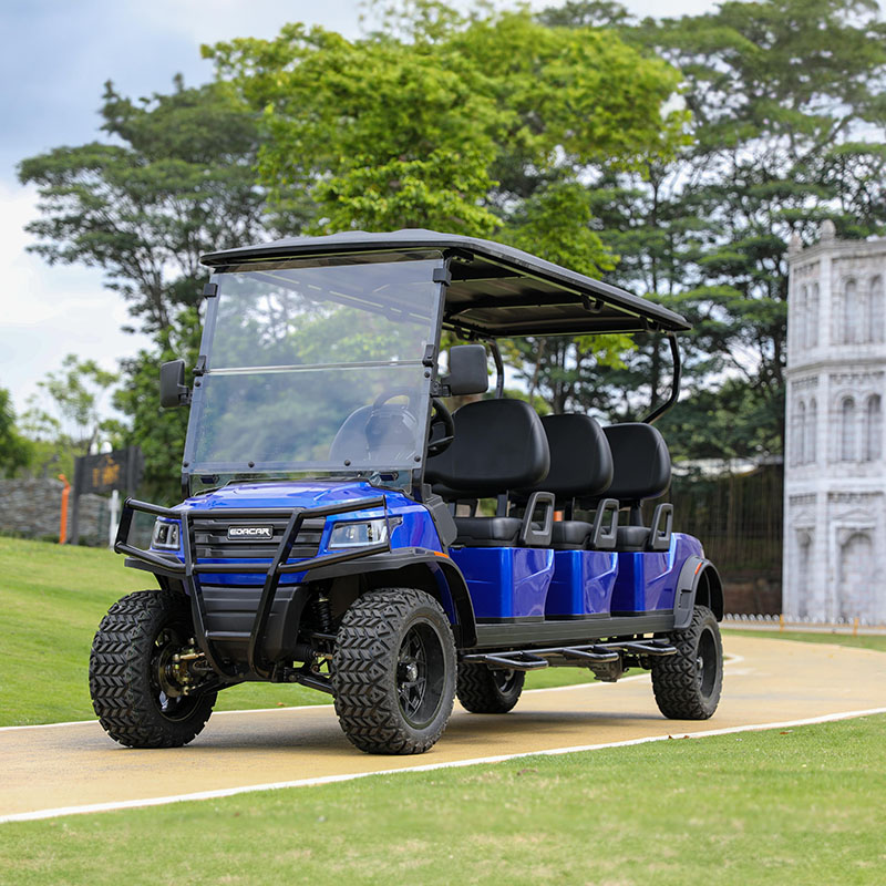 E918-6 + 2.G AC moteur soulevé chariot de chasse 5kWw JH-48M380 AC 450A 8 places 4 roues motrices Buggy de golf électrique