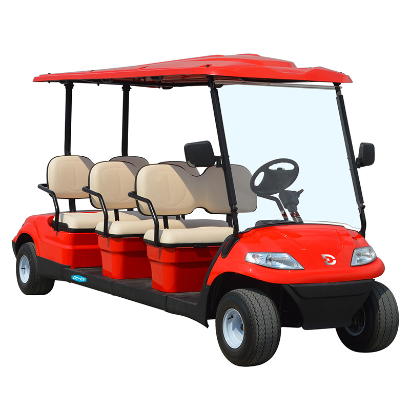 Good Quality LT 48V Electric Golf Cart 2 4 6 Seater Dechuang Golf Buggy and Part CheapSightseeing with Lithium Battery LT-A627.6