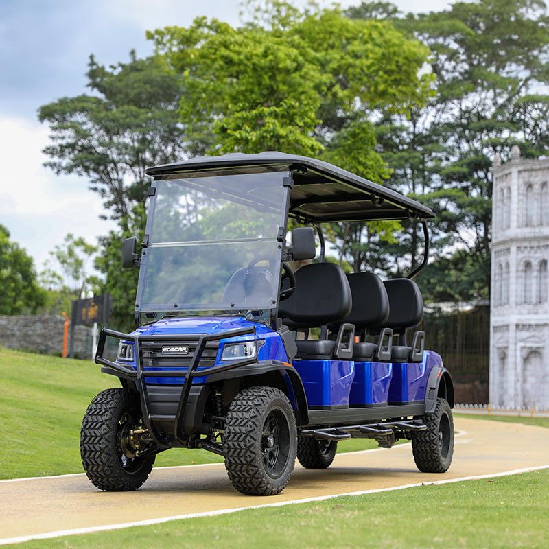 E918-6.G Hunting Cart 2023 New Chinese AC Motor 5KW JH-48M380 AC 450A 48V 4 Wheel 6 Seater Golf Cart Electric Golf Kart