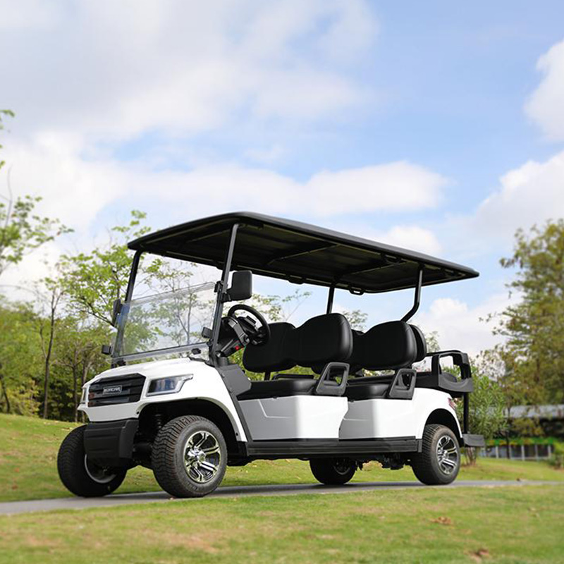 E918-4 chariot de chasse AC Motor 5KW Approvisionnement d’usine de haute qualité 4 personnes Chariot de golf hors route Prix bon marché / Voiturette de golf électrique
