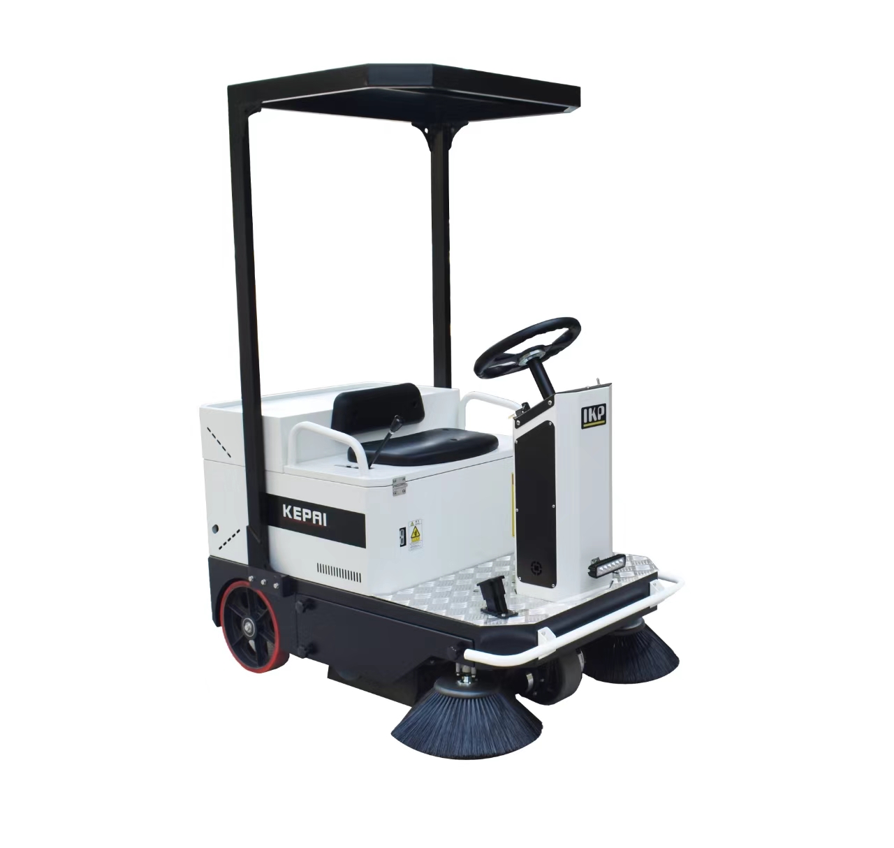 LT Model IPK 1250 Electric Ride-On Floor Sweeper Scrubber Machine with 1250mm Cleaning Width Commercial High Efficiency 8500 sqft/h