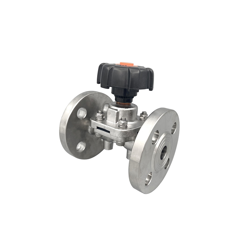 Wh Sanitary Manual Flange Diaphragm Valve