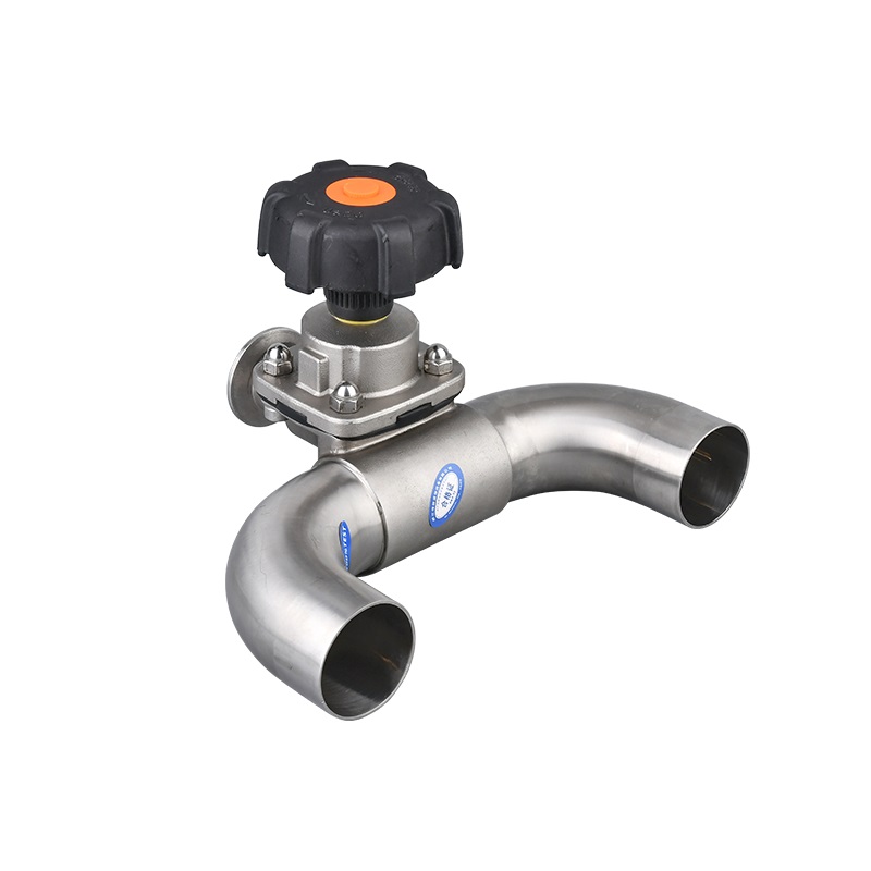WH Sanitary Edelstahl U-Typ Manuelles Dreiwege-Membranventil