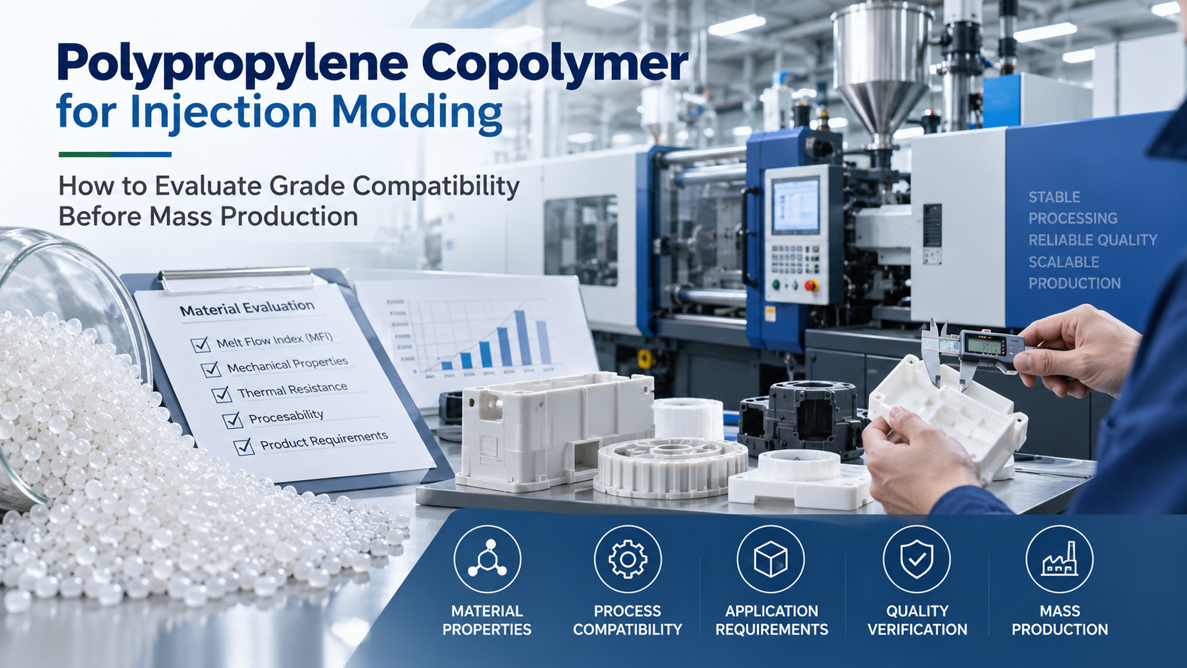 Polypropylene Copolymer for Injection Molding: How to Evaluate Grade Compatibility Before Mass Production