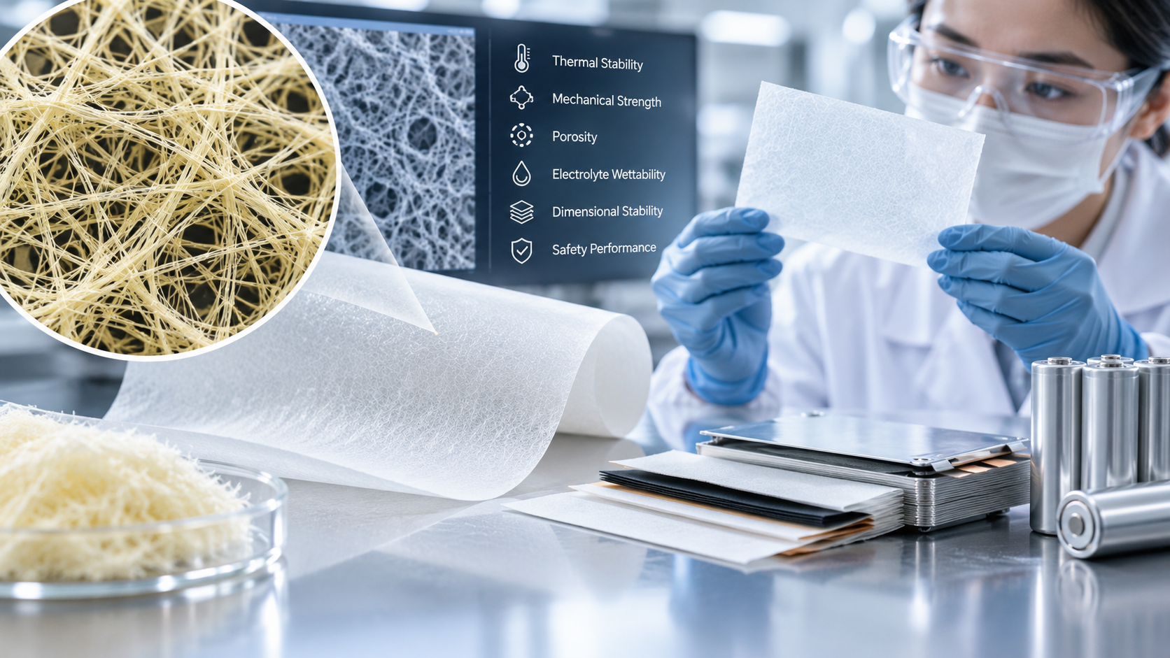 Para-Aramid Nanofibers for Battery Separators: Technical Questions to Ask Before Material Qualification