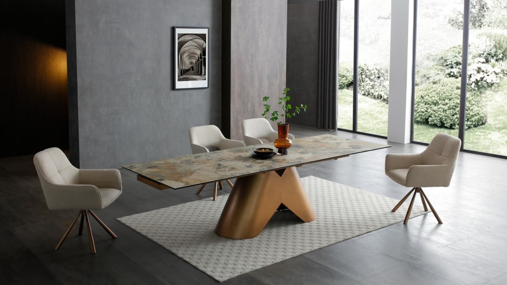 Stone-look Tabletop Dining Collection