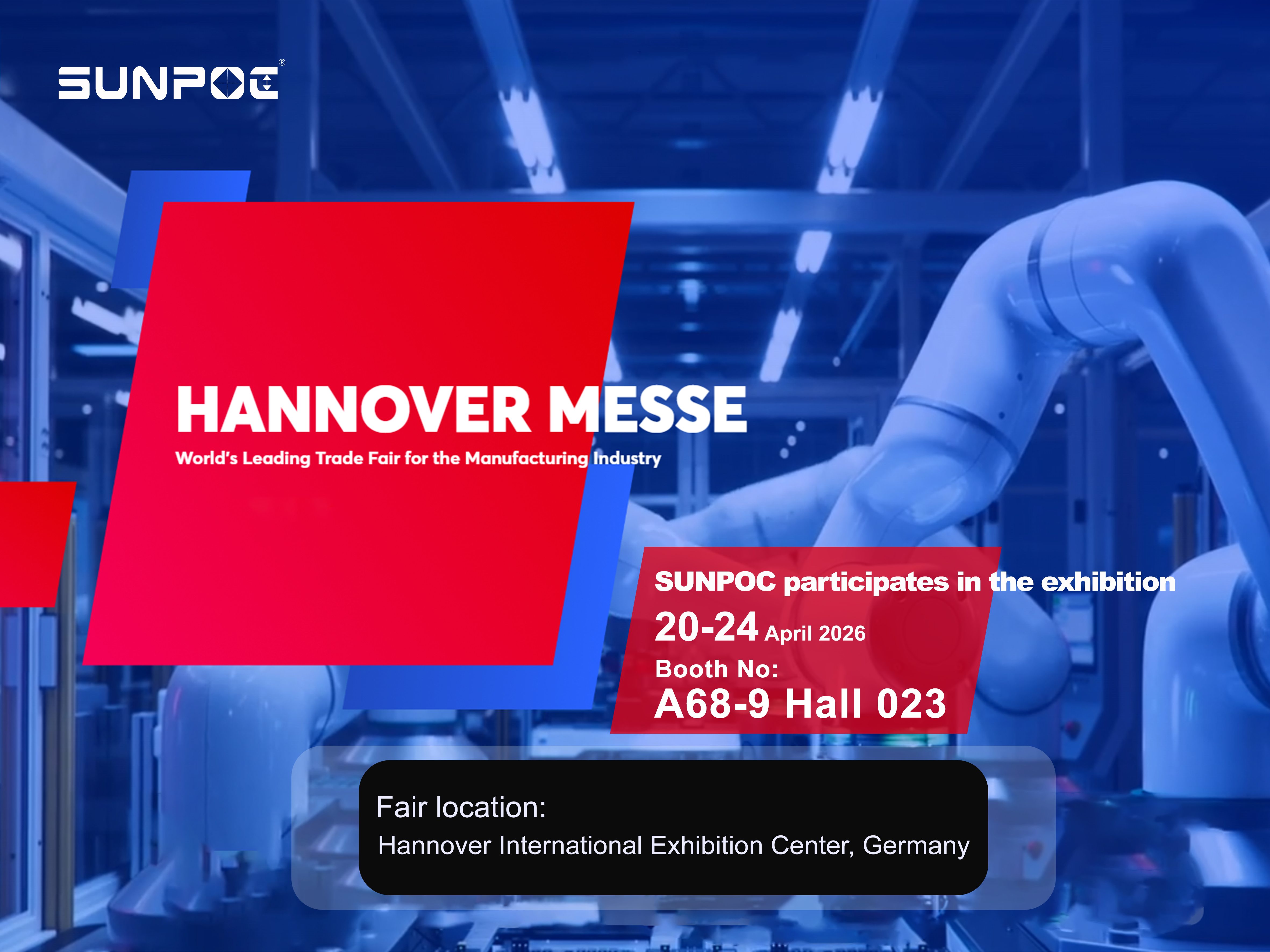 SUNPOC to Participate in HANNOVER MESSE 2026, Welcoming Global Partners at Booth A68-9, Hall 023