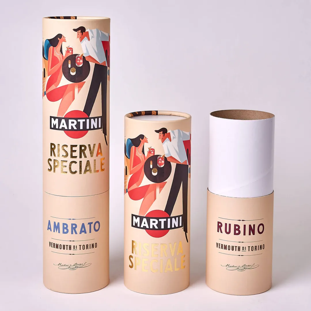 Butt joint paper tube packaging - 3-piece butt-joint