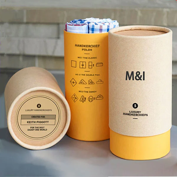 Telescopic paper tube packaging - 2-piece telescopic