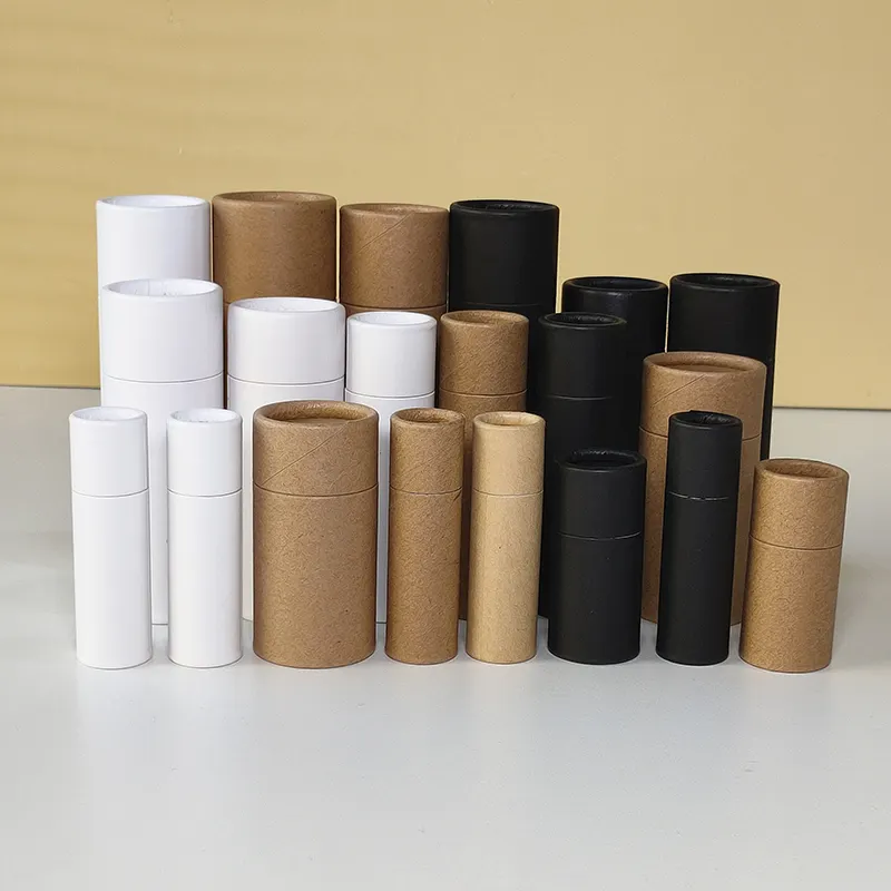 Blank paper tubes showing basic structure before customization