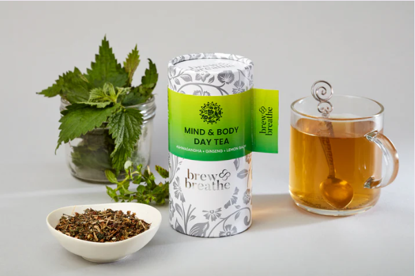 Tea brand paper tube packaging with premium finish