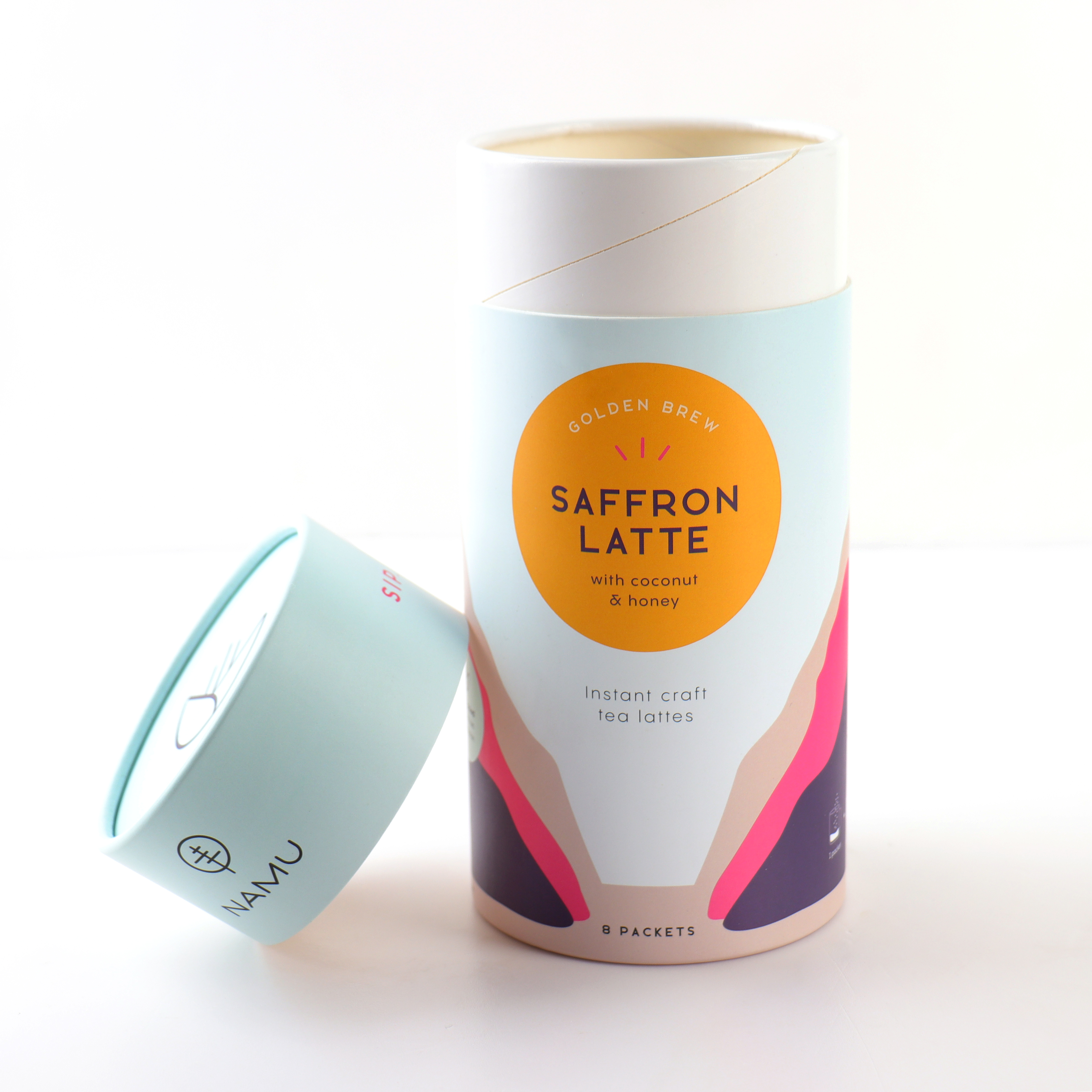 printed paper tube packaging batch produced for a pet care product line