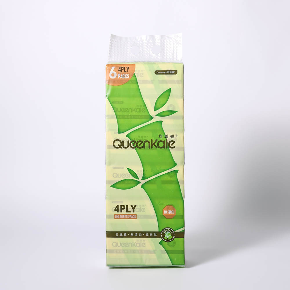 QueenKale Pure Wood Pulp Soft Draw Tissue