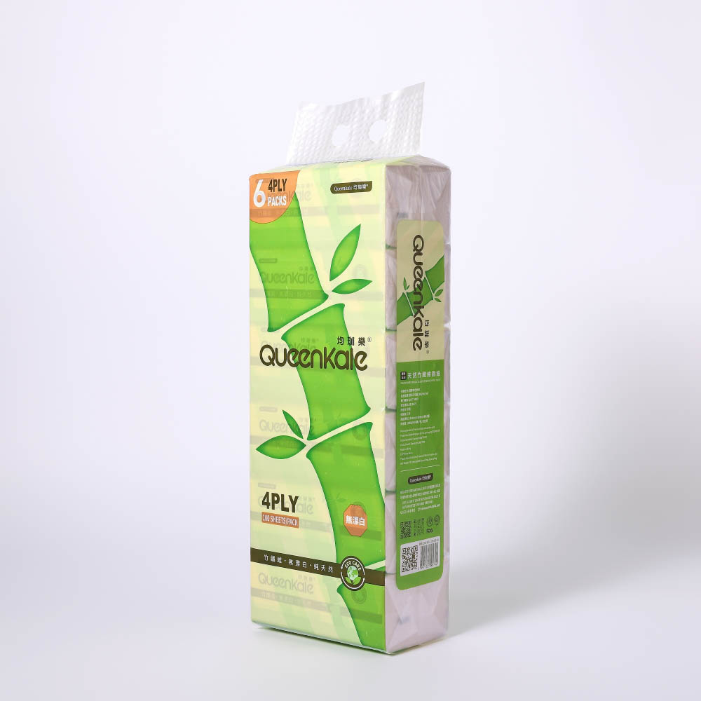 QueenKale Pure Wood Pulp Soft Draw Tissue