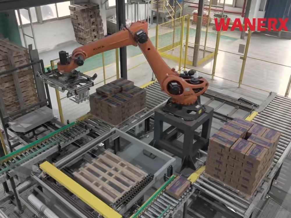 Automatic Welding Electrode Packaging Line at Shanghai Atlantic Customer Site