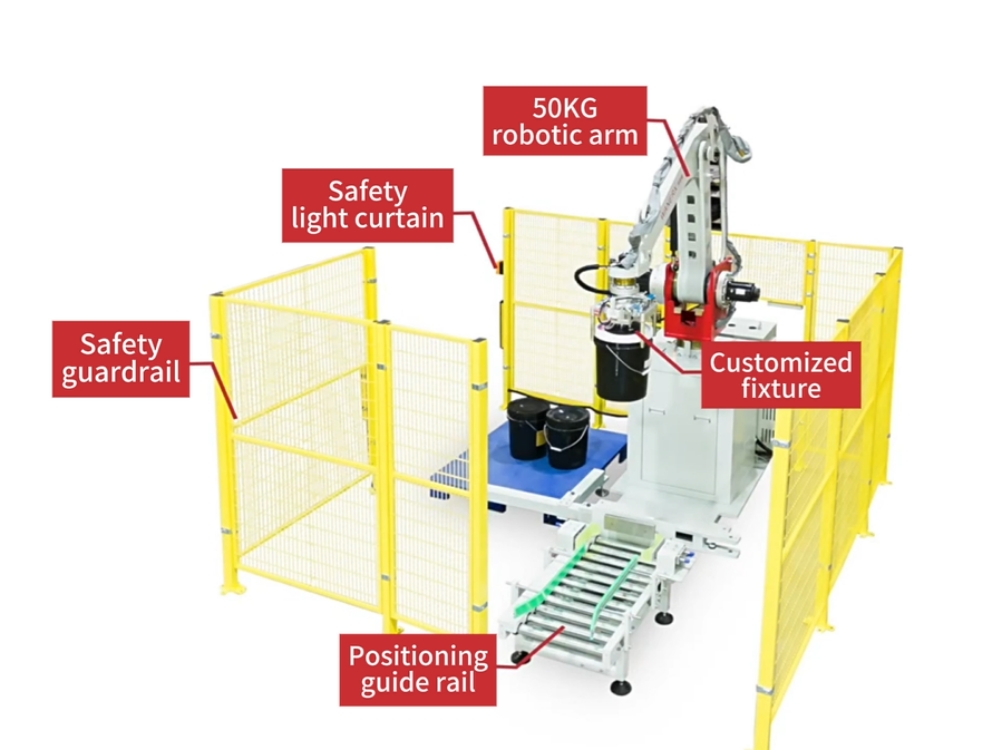 Wanerx 50 kg Lubricant Drum Palletizing Solution