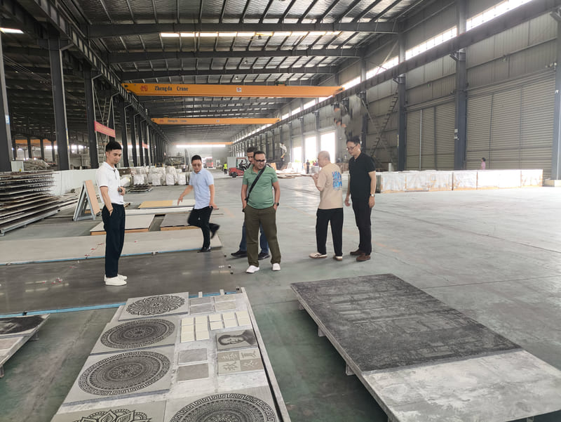 Zhuliyuan 8mm ultra thin customized UHPC samples with different textures
