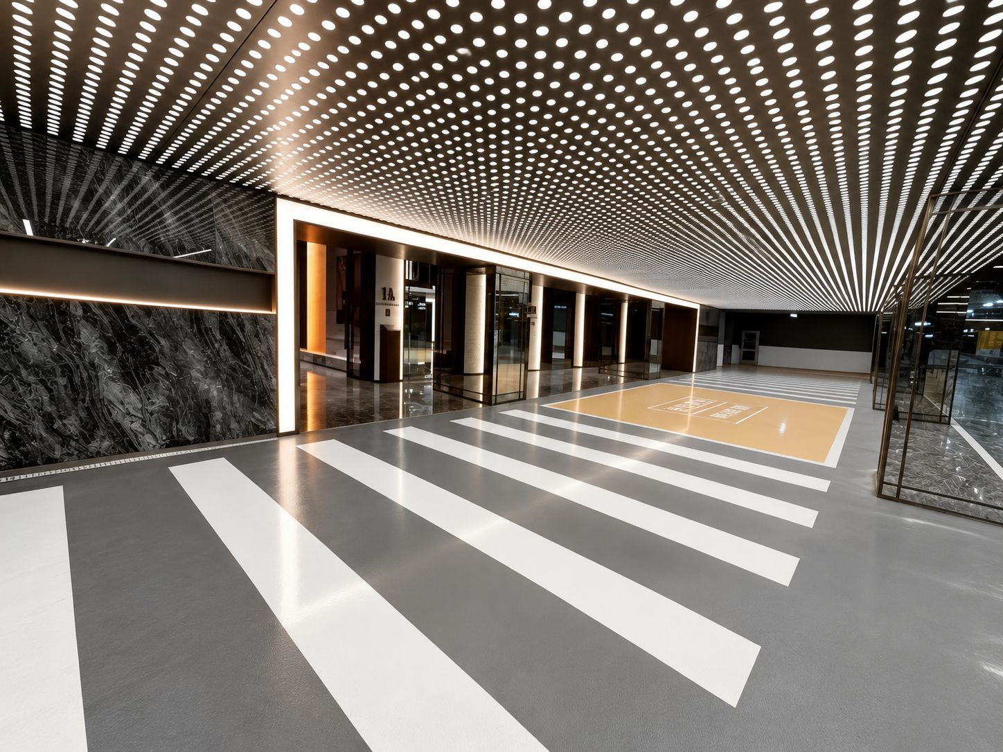 UHPC seamless wear-resistant flooring