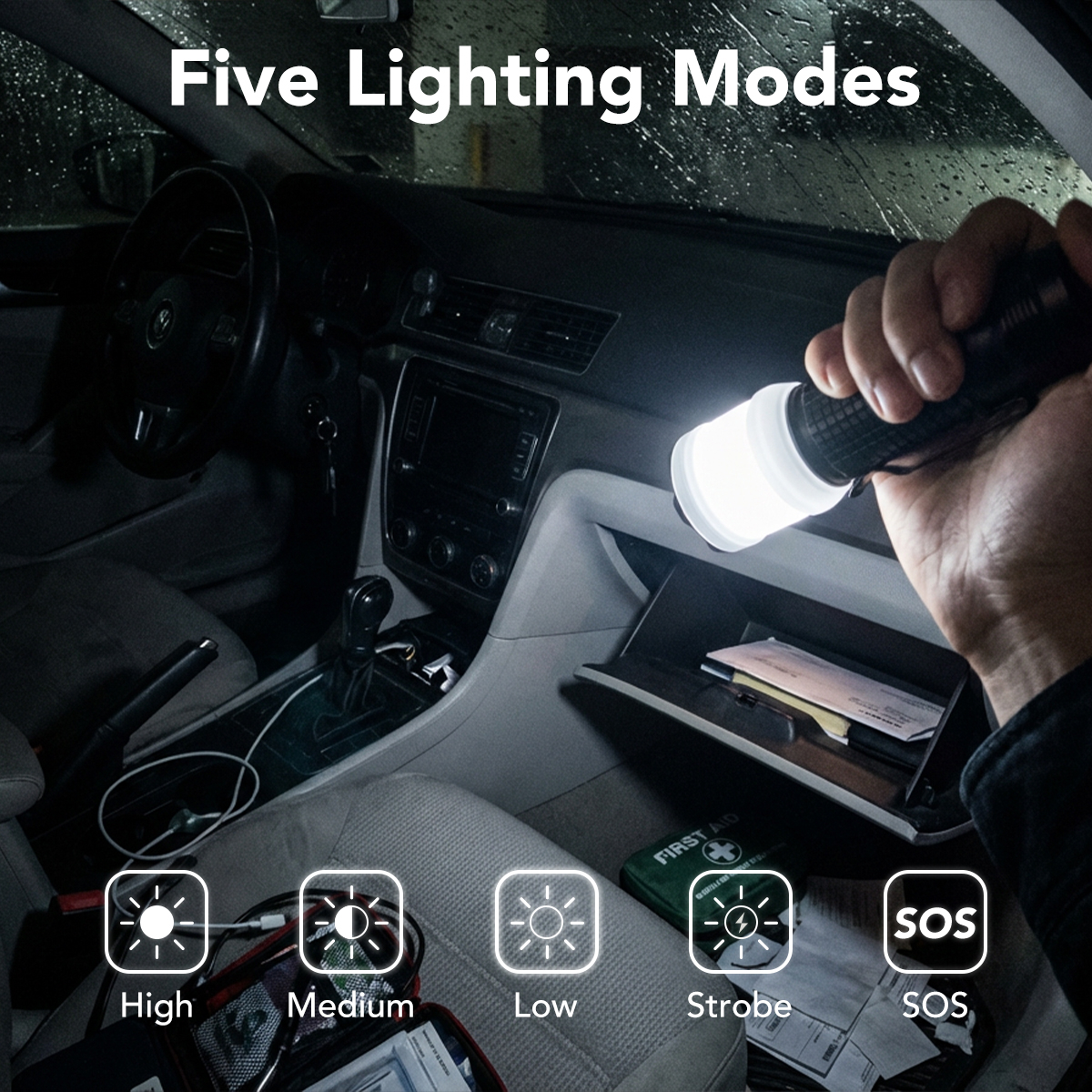 Zoomable EDC Flashlight | 800LM Portable Pocket Flashlight