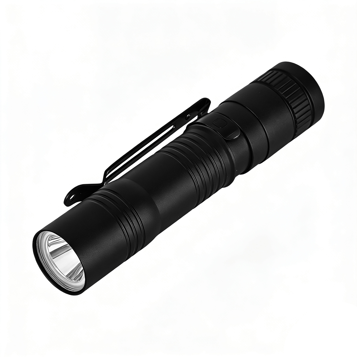 1AA 100LM MINI EDC FLASHLIGHT - CLIP-ON AA BATTERY POCKET KEYCHAIN ALUMINUM WATERPROOF LIGHT