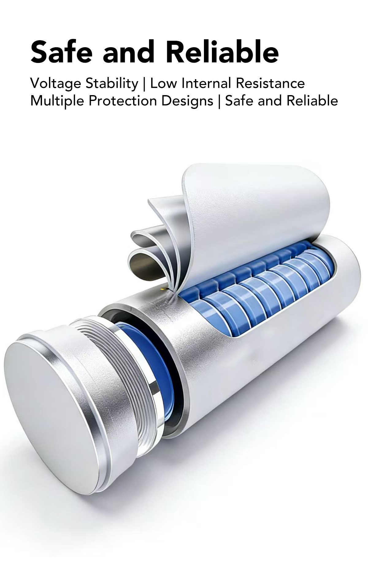 Telescopic focus rechargeable 21700 camping torch C4