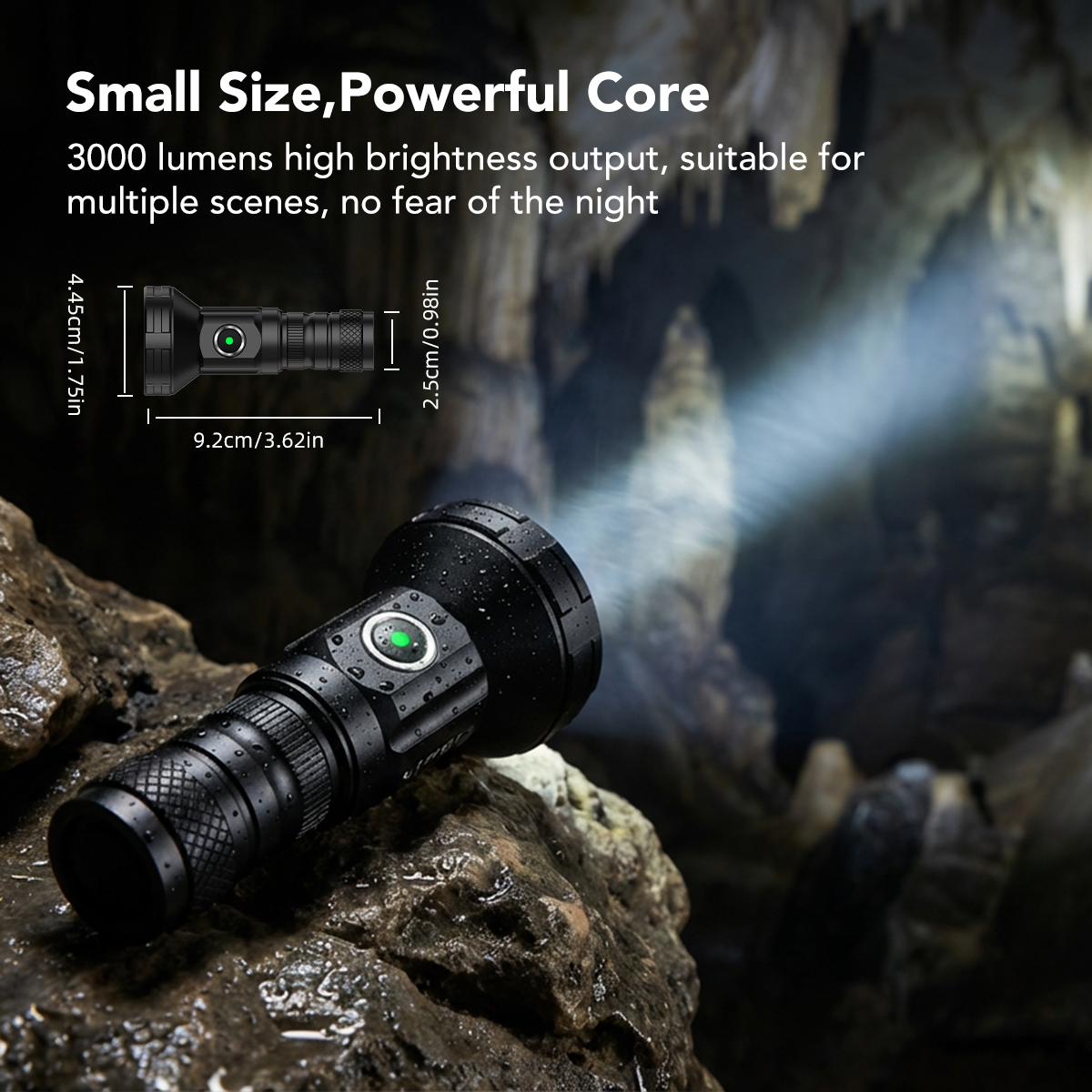 Powerful Flashlight OEM: SHENGQI LIGHTING's JF183 3100LM Telescopic 18350 Light