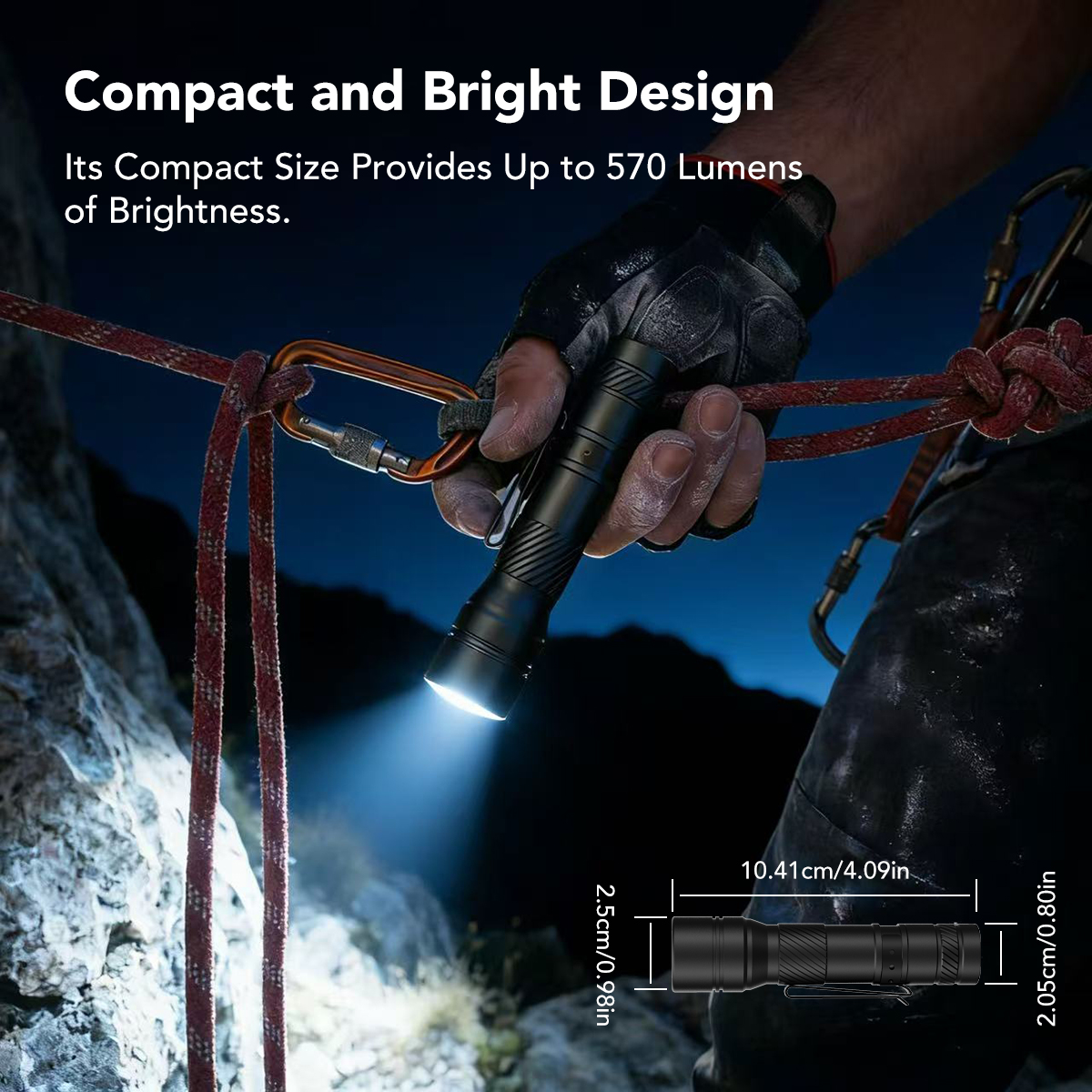 EDC Flashlight Supplier: SHENGQI LIGHTING's L2 750LM Multi-Battery Compatible Clip-on Light