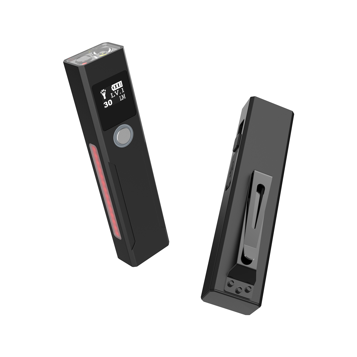 P100-R EDC RECHARGEABLE LED FLASHLIGHT 1200LM 3-IN-1 MAGNETIC POCKET LIGHT