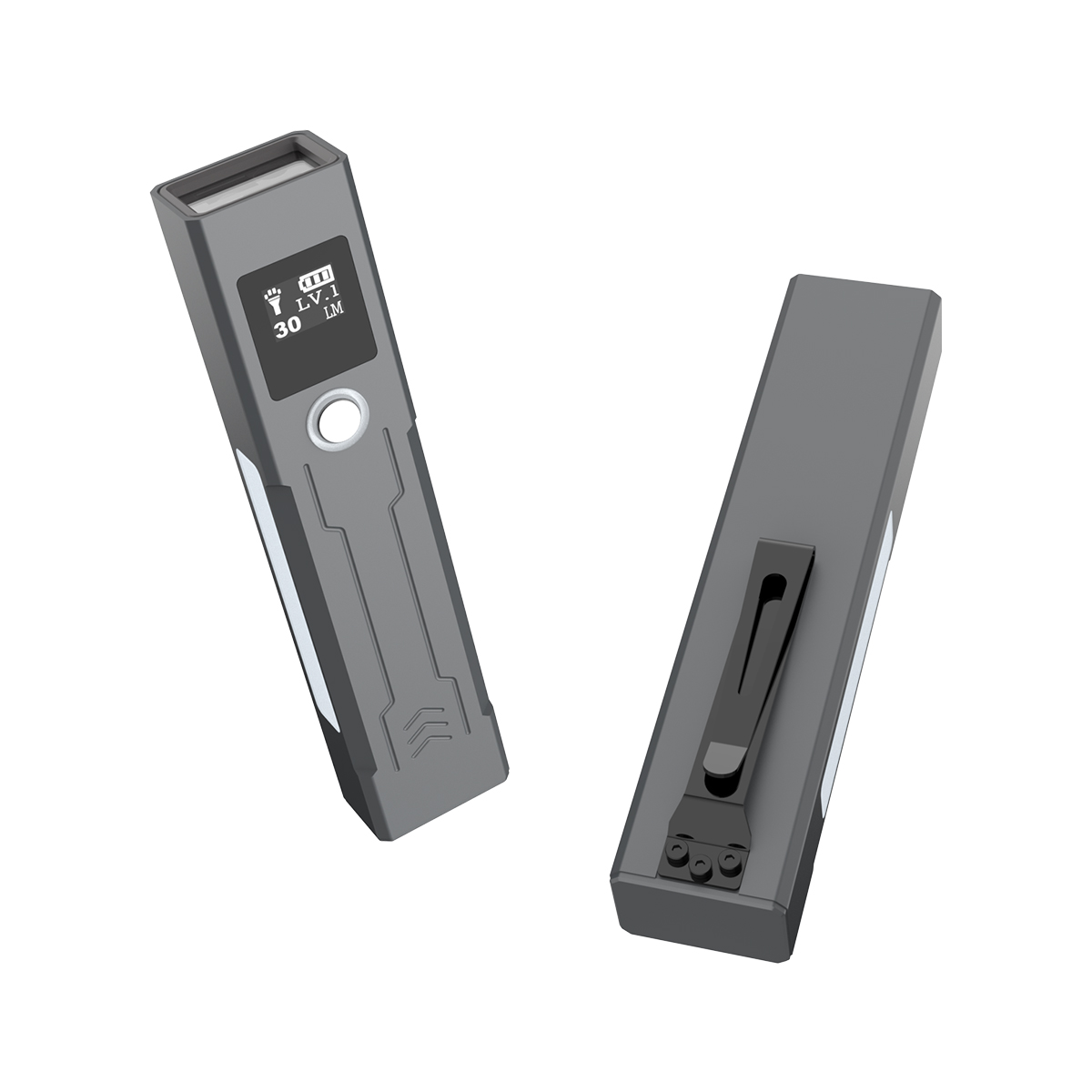 6258 EDC RECHARGEABLE LED FLASHLIGHT 700LM 3-IN-1 UV LIGHT MAGNETIC POCKET LIGHT