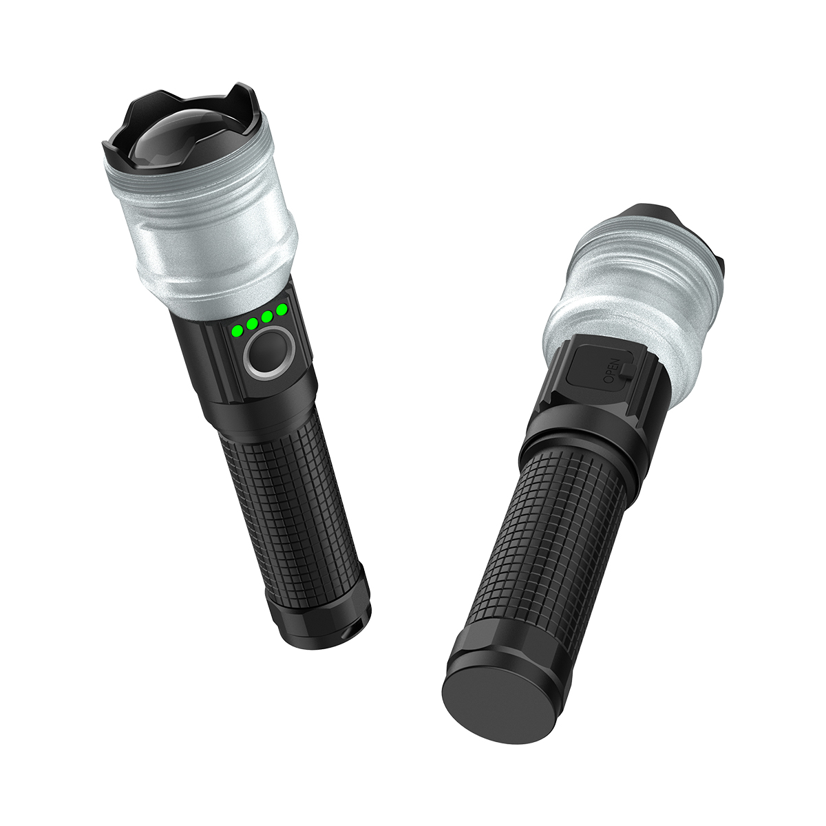 C5 1150LM ZOOMABLE FLASHLIGHT - TELESCOPIC FOCUS RECHARGEABLE 18650 CAMPING OUTDOOR TORCH LIGHT