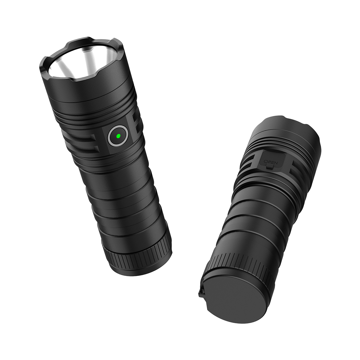 D70 1500LM OUTDOOR FLASHLIGHT - 413M LONG RANGE 6000MAH RECHARGEABLE CAMPING TORCH