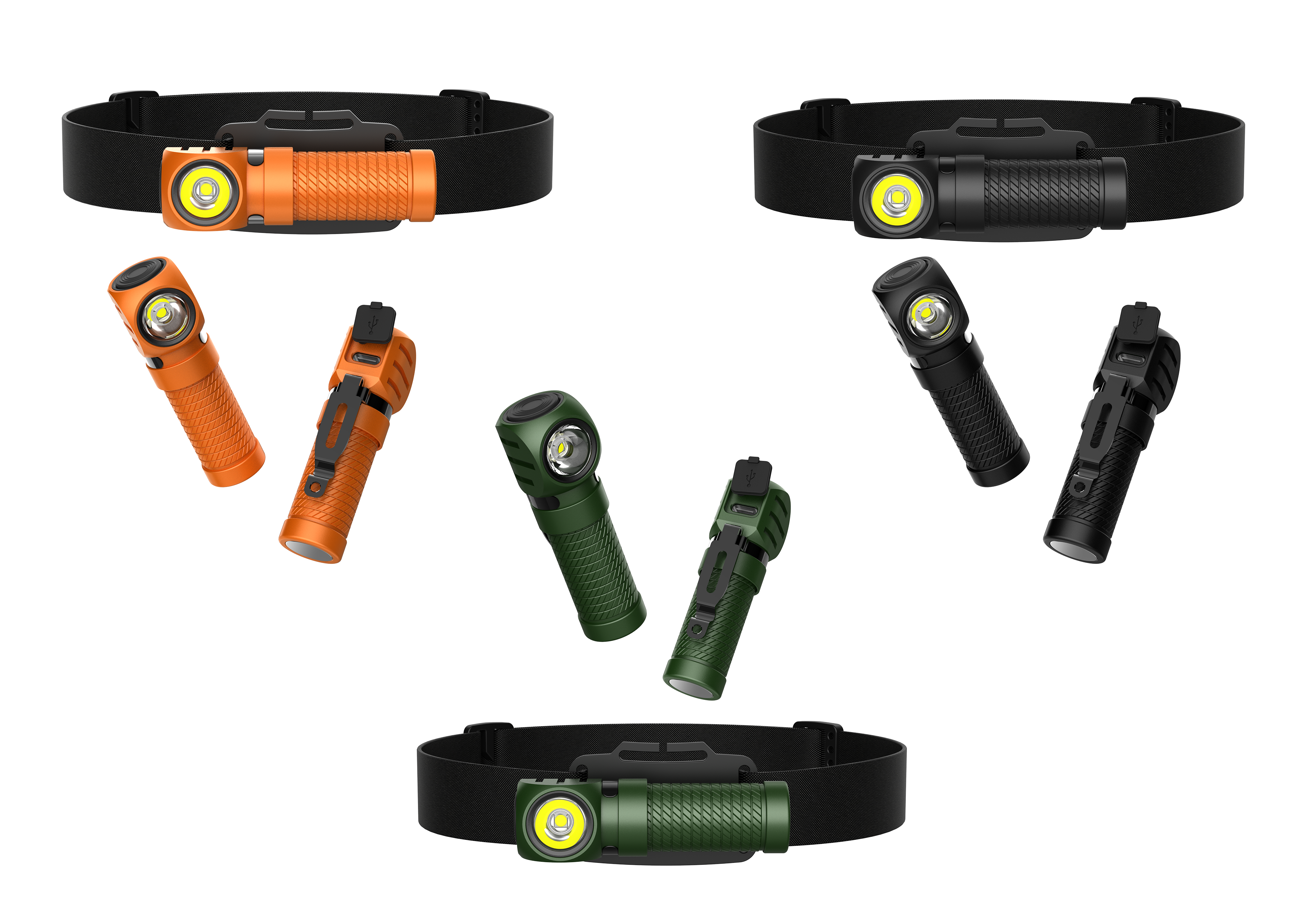 HL10 2-IN-1 HEADLIGHT FLASHLIGHT 1250LM - MAGNETIC TAIL RECHARGEABLE CAMPING HIKING HEADLAMP