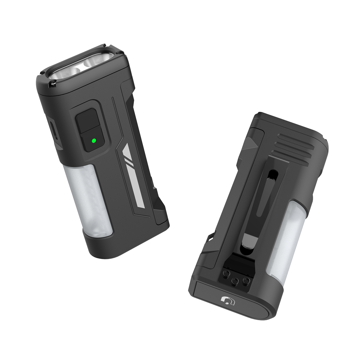 Y5 EDC RECHARGEABLE FLASHLIGHT WITH SIDE LIGHT 2000LM POCKET FLAT LIGHT FOR TRAVEL &CAMPING