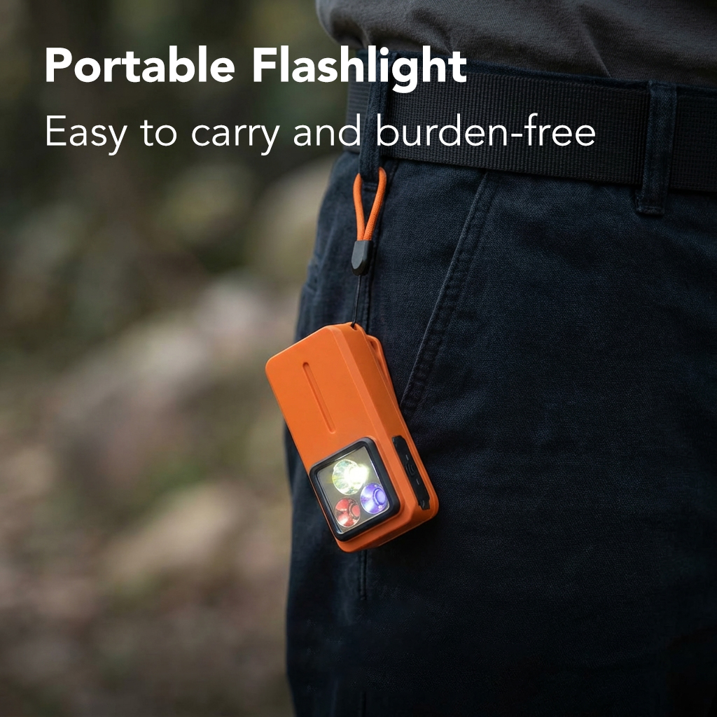 Y1 tactical integrated back clip attached to a hat brim demonstrating hands-free capability